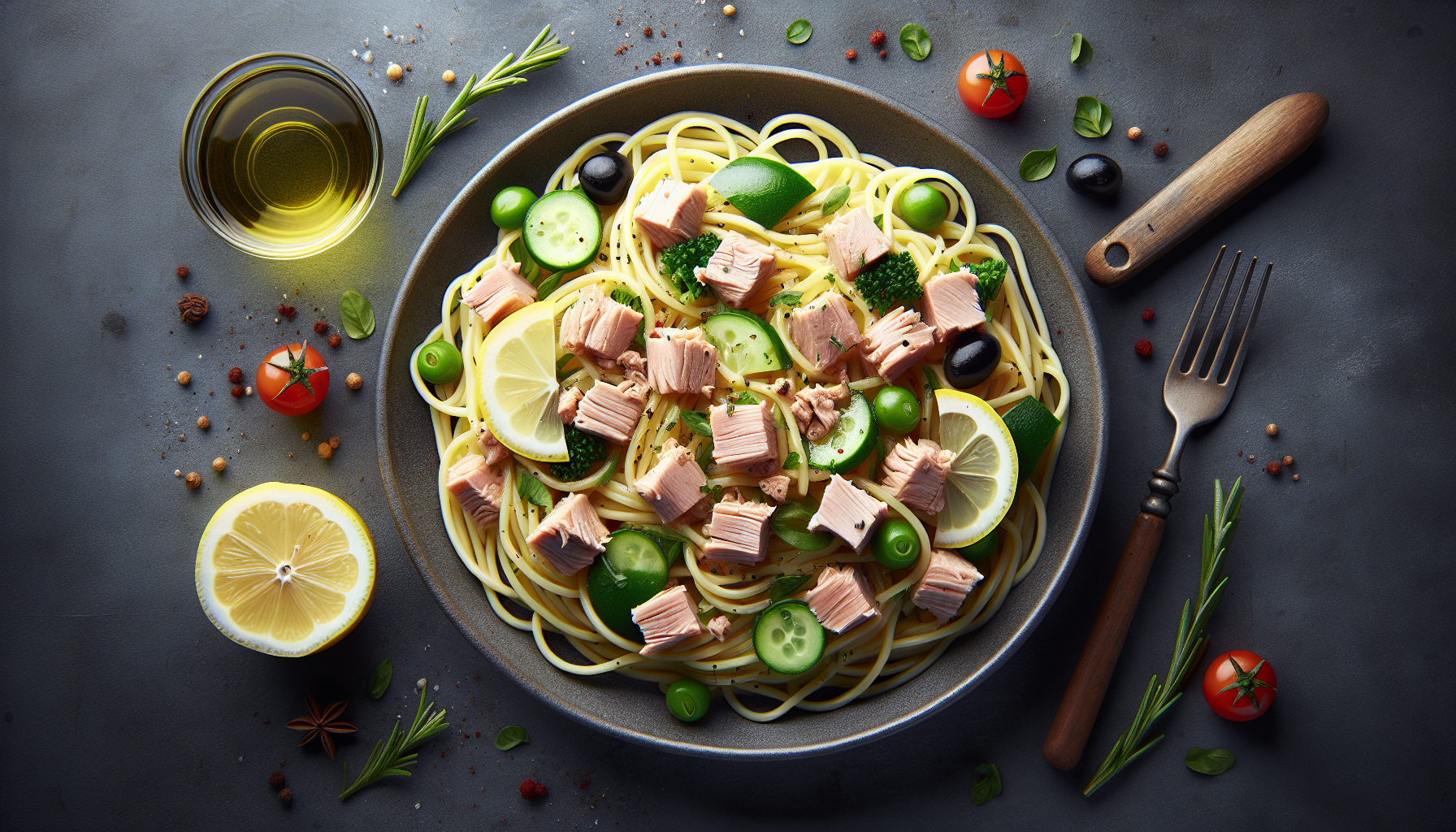 spaghetti tonno e limone